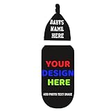 Custom Newborn Swaddle Blanket with Baby Name Photo Text Swaddle Wrap Blanket with Beanie Hat Set...