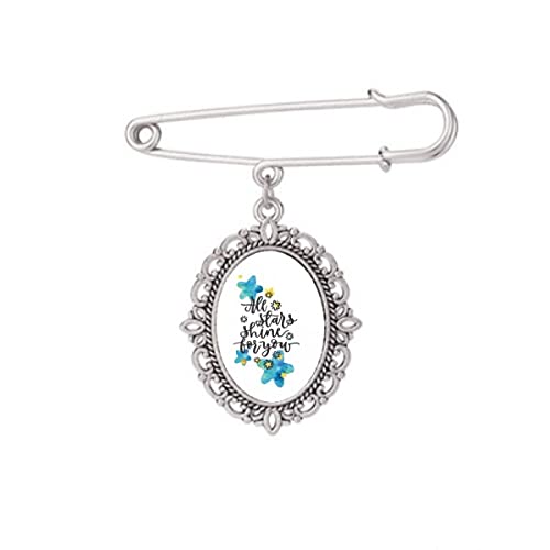 Broche avec citation Shine To You pour raviver un vêtement terne ou une tenue trop simple