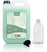 LUCCY Savon pour les mains liquide à l'aloe frais 5 litres + flacon rechargeable 500 ml | pH neutre hydrate et ...