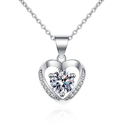 Collier moissanite femme argent 925 fini les bijoux qui ternissent