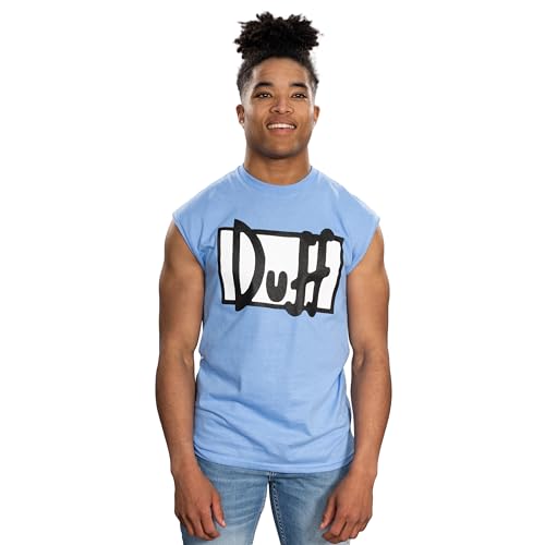 Adult Unisex Simpsons TV Show Duff Beer Sleeveless Halloween Costume T-Shirt2