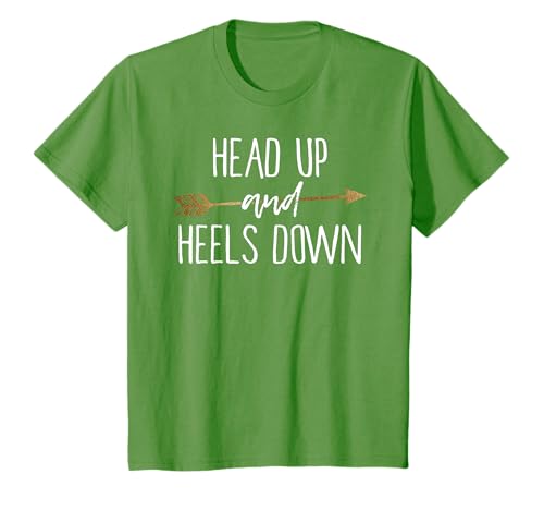 Head Up And Heels Down Shirt Horse Lovers T-Shirt T-Shirt