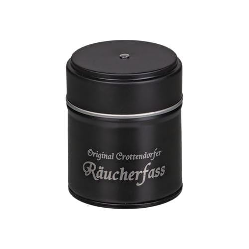 Crottendorfer Räucherfass mit Räucherkerzenhalter & 20 Räucherkerzen - Duft: Erzgebirgischer Weihnachtsduft - Größe der Räucherkerzen: M