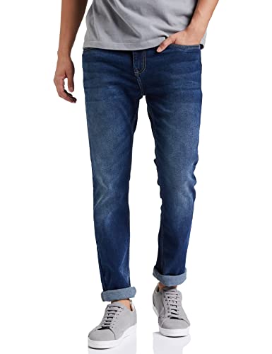 Amazon Brand – INKAST Men’s Slim Stretchable Jeans (IN-ST-100_Medium Blue 4_36)
