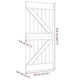 Zoom IMG-2 vidaxl porta narvik 95x210 cm Zoom IMG-2 vidaxl porta narvik 95x210 cm