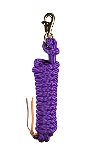 Kensington Ballistic Nylon Clinician Training Lead - 15" ft Training Lead - Tear-Resistant, with Metal Hardware to Keep Lead Fastened - Heavy Duty Braided Lead with Quick Swivel Snap - Purple