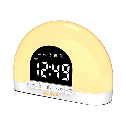 MAREGO Modelo M0 Despertador com Simulação do Nascer do Sol, Reló...