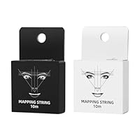WANGCL 2 Stück Augenbrauen Schnüre Vorgefärbter Faden Microblading Brow Mapping String für Semi Permanent Augenbrauen Tattoo
