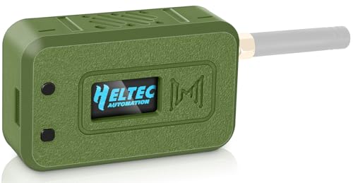 Meshnology Case for LoRa ESP32 V3 Module Board Device Set - Development Board Antenna 3000mAh Battery All-in Enclosure OLED Screen Protection Shell with Type C Interface (N35 Version, Green)