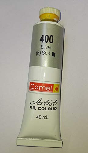 Image of Camlin Ltd Artist Oil Colour 40 ml Pack Of One (Silver 400)