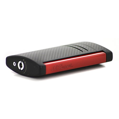 Encendedor S.T.Dupont MaxiJet Punch Negro y Rojo miniatura 3