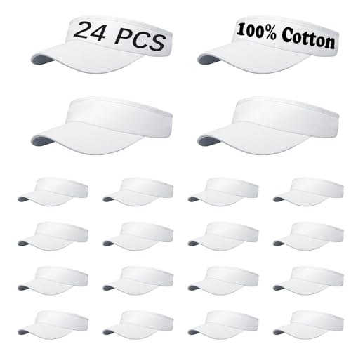 Image of Adjustable Sport Sun Visor Hats Bulk Solid Color Blank Golf Cap Anti Ultraviolet for Beach Tennis Baseball