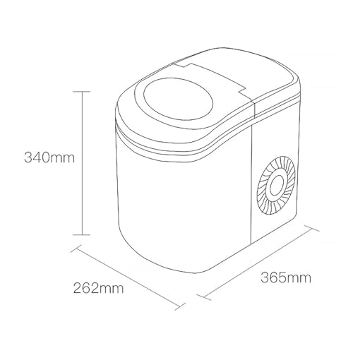 Fabricadora de hielo portátil compacta para casa miniatura 5