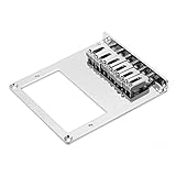 Ponte de guitarra rígida fixa cromada de 6 cordas para acessório Telecaster