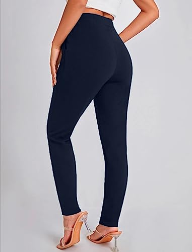Image of Dream Beauty Fashion Women's High Waist Regular Fit Trouser, Elastic Staright Pants, for Casual Office Work wear (Virat)