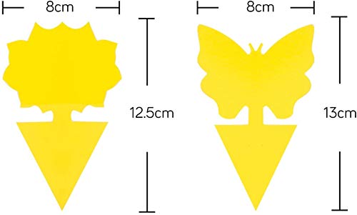 Cosyworld 12 Pack Yellow Sticky Traps For Indoor/Outdoor Use, Gnat Trap For Flying Plant Insect Such As Fungus Gnats, Whiteflies, Aphids, Leafminers - Disposable Glue Fruit Fly Traps #TOP2