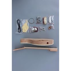 WUQIMUSC Kit de guitare électrique brut pour bricolage en acajou plaqué érable Manche 22 frettes 62,9 cm Accessoires complets inclus - Les Beatles, Paul McCartney, John Lennon, RIngo Starr, George Harrison WUQIMUSC Kit de guitare électrique brut pour bricolage en acajou plaqué érable Manche 22 frettes 62,9 cm Accessoires complets inclus – Image 4