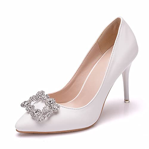 Escarpins à Bout Pointu Faits à la Main Talons Aiguilles Sexy 3.5 Pouces pour Femmes Chic