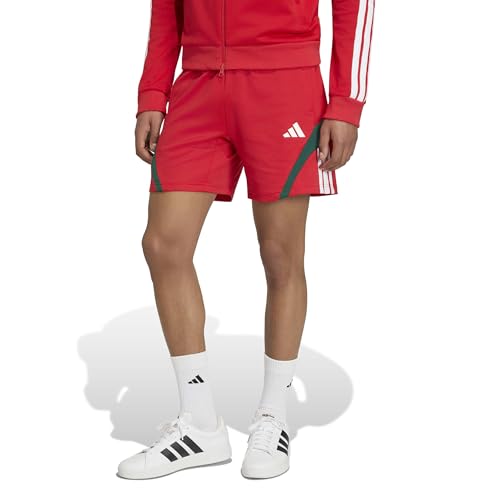 adidas Men's House of Tiro Nations Pack Shorts, Better Scarlet/Team Dark Green/White, Medium