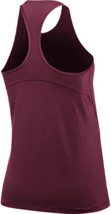 Nike Women's Pro Mesh Tank Top Shirt Sleeveless Dark Maroon Small - Image 2