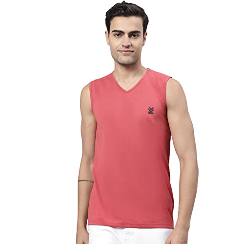 Image of Mack Jonney Regular Fit Cotton Solid Gym Vest for Men-V SL ANTHRA 01-P