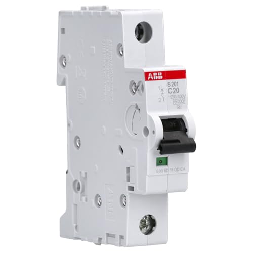 Worldwide ABB Warranty ABB S201 C20 INTERRUTTORE AUTOMATICO 6KA 1P