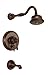 Danze D512157BRT Opulence Single Handle Tub and Shower Trim Kit with Efficient Flow Showerhead, Tumbled Bronze