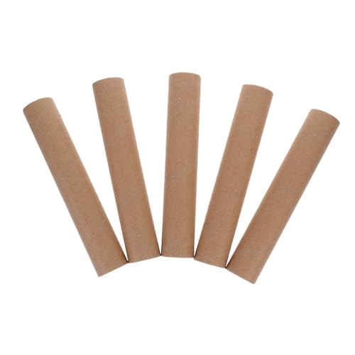 Homoyoyo Elegant Paper Tubes 5 Pack Round Paper Cardboard Tube Shipping Cylinders for Art Prints Blueprints