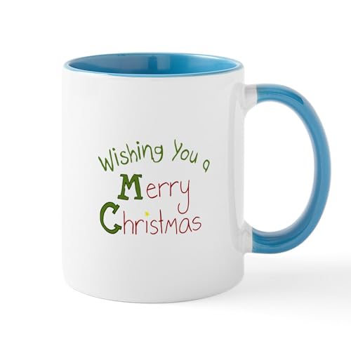 CafePress Merry Christmas Wish Mugs 11 oz (325 ml) Ceramic Coffee Mug