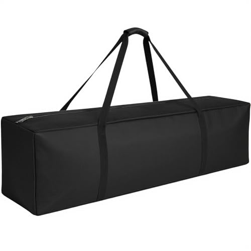 Image of COOLBEBE 56 inch Sports Duffle Bag - 216L Extra Large Travel Duffel Luggage Bag with Upgrade 2-way Lockable Zippers, Sturdy & Water Resistant Long Duffle Bag for Camping Moving (Black 56inch)