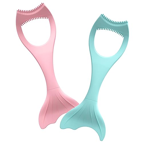 AUTSUPPL Makeup Tools for Eyes 2pcs Silicone Eyeliner Stencils Brush Set Easy to Clean for Sensitive Skin