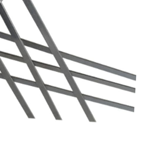 Brochetas de acero inoxidable para kebab y barbacoa con palitos planos de metal reutilizables 5