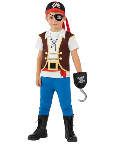 Disfraz Completo Pirata para Bebé Niño 2-3 Años miniatura 1