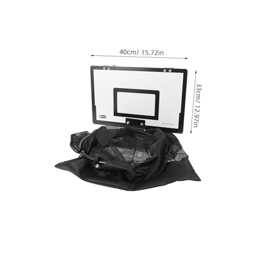 Panier à linge basket noir en bois et fer avec fermeture éclair - 3