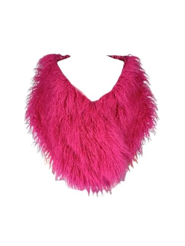 Women Fluffy Winter Artificial Faux Fur Fake Scarf Wrap Collar Shawl Shrug