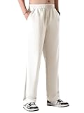 GRECIILOOKS Men's Loose Mid Rise Regular | Sports Stylish Track Pant | Trouser Cream