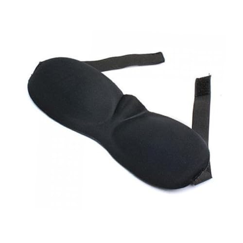 FONDOTIN 立体睡眠アイマスク 軽量ブラック 遮光設計 目の動きを妨げない快適フィット 自宅 オフィス 旅行用 男女兼用