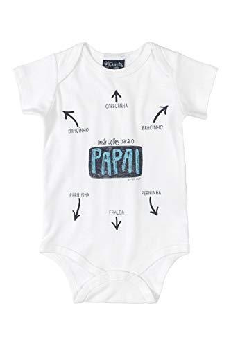 Body Manga Curta em Ribana, Quimby, bebê-meninos, Branco, M
