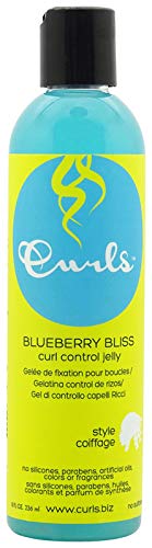 Curls gelée Blueberry Bliss solution anti-frisottis pour dompter les cheveux volumineux