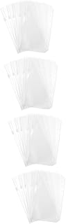 60 Peças Saco De Folhas Soltas Pasta De Arquivo De Plástico Com Zíper Pasta Transparente Sacos Organizadores Saco De Armazenamento De Folhas Soltas Organizador De Linha De Bordado
