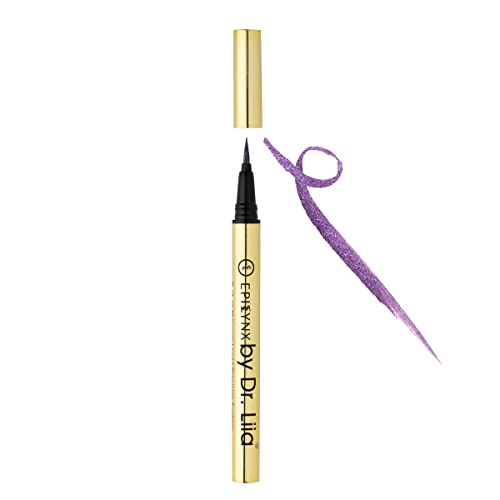 Epilynx By Dr. Liia Long Lasting Waterproof Liquid Eyeliner With Precision Tip | Gluten And Allergen Free, Vegan Eyeliner Pencil |2Ml| Shimmer Royal Purple #TOP11