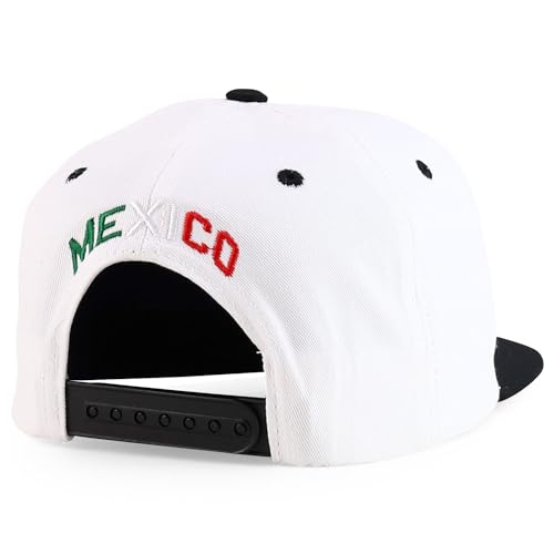 Image of Hecho En Mexico Eagle 3D Embroidered Flat Bill Snapback Cap