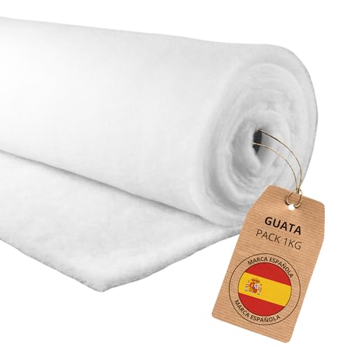 HOME DESIGN & CONFORT® Guata Para Manualidades por Metros de 180 gramos por m2 y 160cm de Ancho | Acolchado y Relleno para edredones, colchas, disfraces, etc (5 Metros)