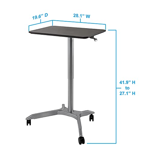 image for Seville Classics Airlift Height Adjustable Pneumatic Laptop Sit Stand 