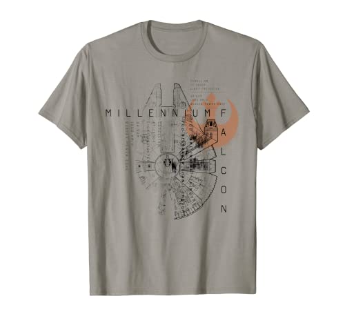 Star Wars Millennium Falcon Schematic T-Shirt