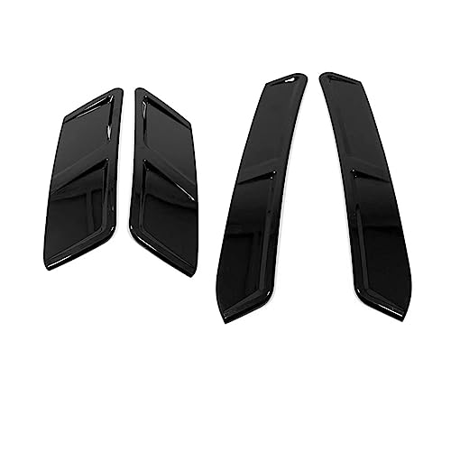 ROROL para Hyundai para Tucson para NX4 2021-2023 Embellecedor De Cubierta Lateral De Rueda Delantera Y Trasera De Coche Decoración Capó Ventilación Coche(Negro)
