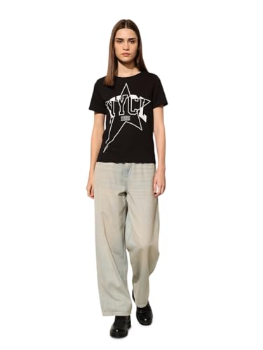 Image of ONLY Women's Cotton Regular Fit T-Shirt