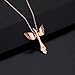 LQRI Phoenix Necklace Resurrection of The Phoenix Fire Bird Pendant Necklace Phoenix Rebirth Jewelry Women Friend Encouragement Gift (n-Rising Phoenix)