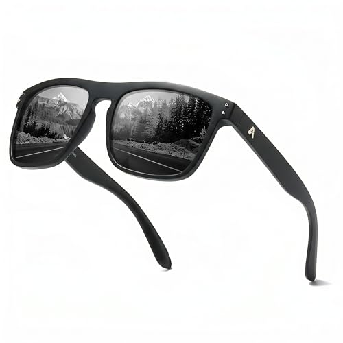IGnaef Oversized Square Sunglasses for Men Polarized & UV Protection Trendy Big Face IF1113