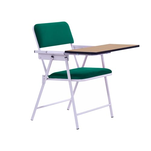 Image of Spacecrafts Folding Cushion Study Chair | Space Saving | Desk Chair | Powder Coated with Cushion | Chair with Writing Pad